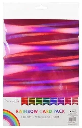 Dovecraft Holographic A4 Rainbow card pack (DCBS204) - Printable Heaven