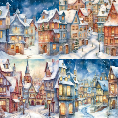 Winter Streets Paper Pad (24 Sheets) (PW-WGCEDF6-01)