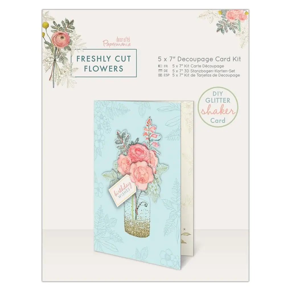 5 x 7" Decoupage Card Kit - Freshly Cut Flowers (PMA 169151) - Printable Heaven