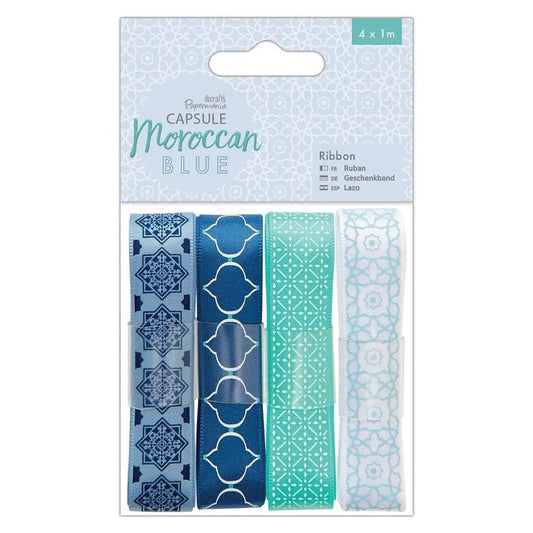 Ribbon (4 x 1m) - Moroccan Blue (PMA 367148) - Printable Heaven