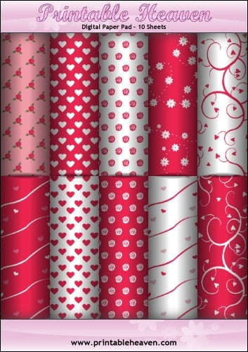 Download - Digital Paper Pad - Valentines