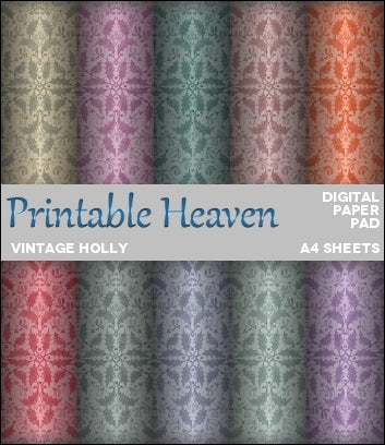 Download - Digital Paper Pad - Vintage Holly
