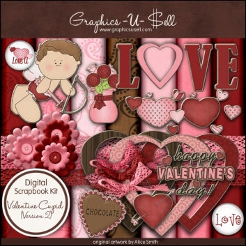 Download - Valentine Cupid 2 Digital Scrap Kit