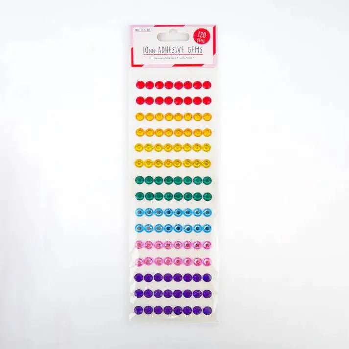 Love to Craft 10mm Gems - Rainbow (LCDOT037C) - Printable Heaven