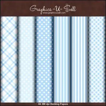 Download - Baby Blue Backing Papers - Printable Heaven
