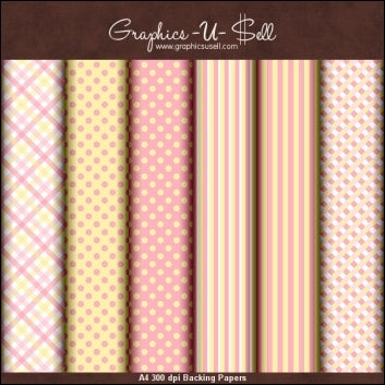 Download - Pink and Yellow Backing Papers