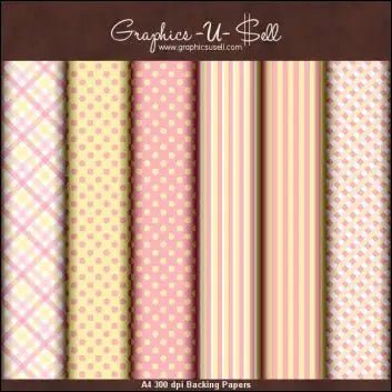 Download - Pink and Yellow Backing Papers - Printable Heaven