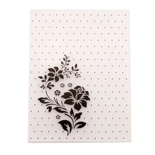 A6 Embossing folder - Polka Dot Rose