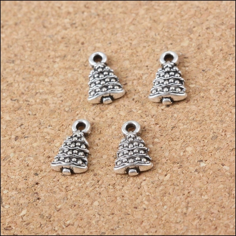 Metal Charms - Small Christmas Tree (14)