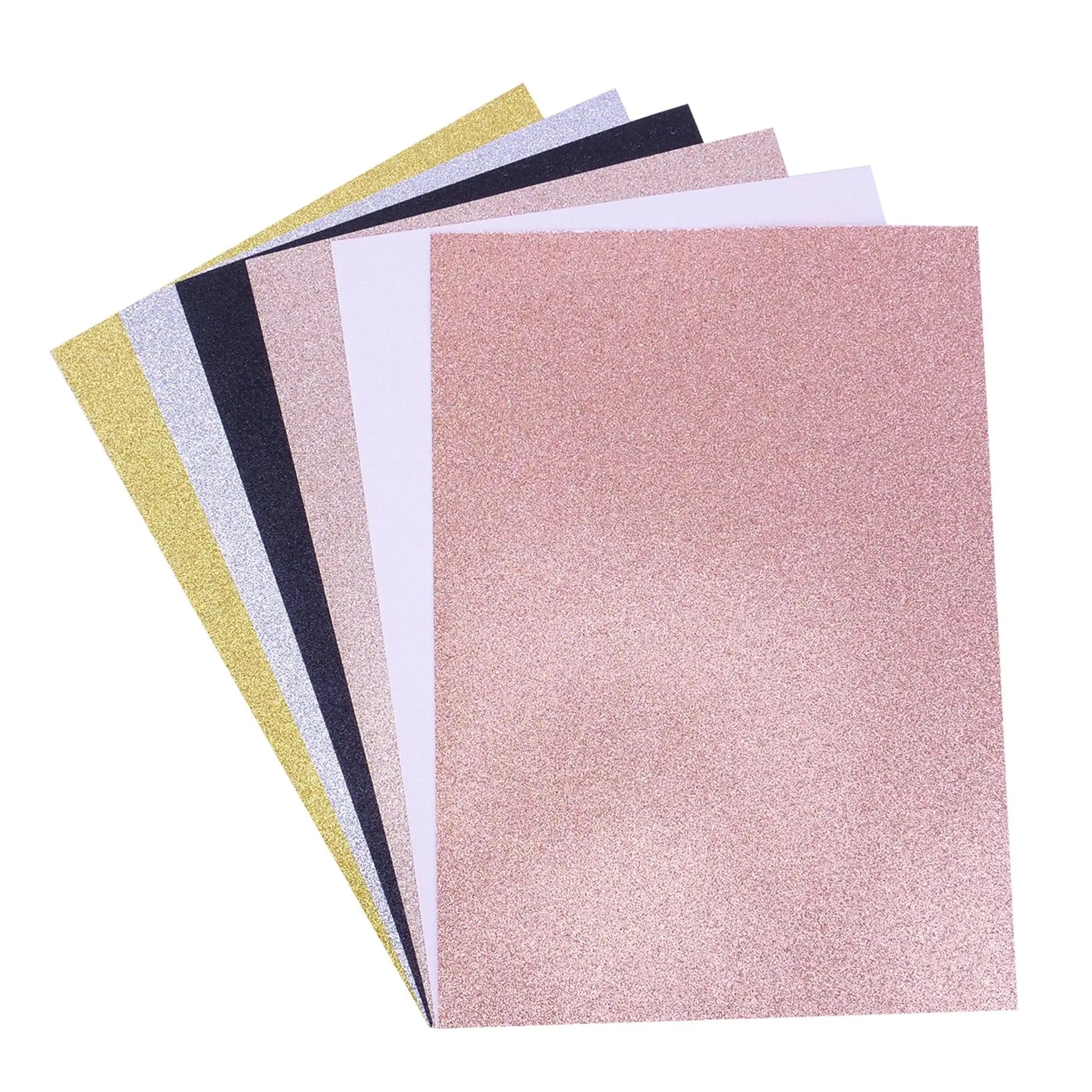 Dovecraft Glitter Card A4 Pad Classic, 24 Sheets (DCGCD031) - Printable Heaven