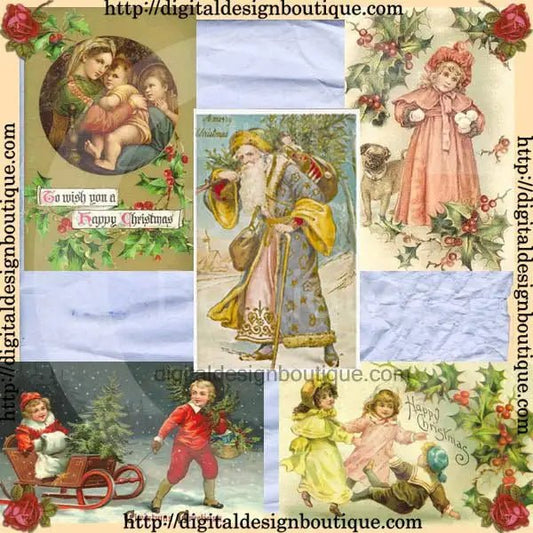 Download - Vintage Christmas 1 - Printable Heaven