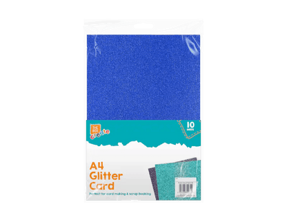 A4 Glitter Card - 10 Pack (STA0274OB) - Printable Heaven