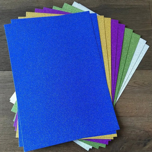 A4 Glitter Card - 10 Pack (STA0274OB) - Printable Heaven