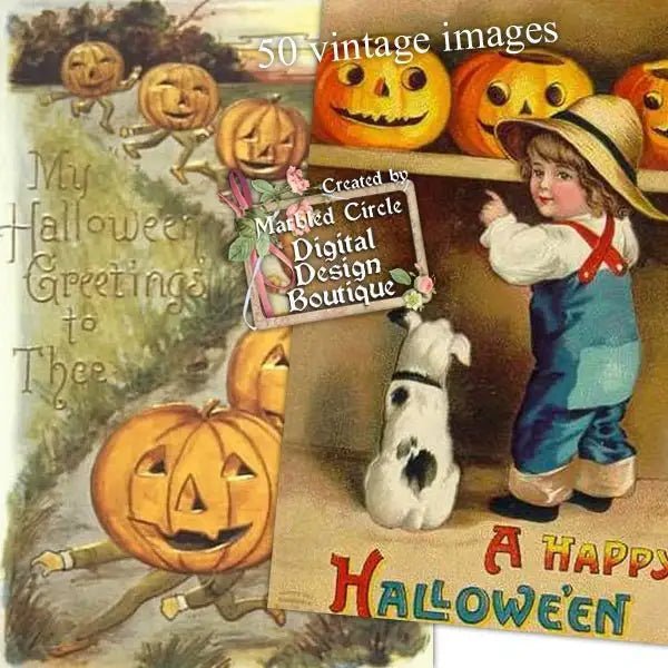 Download - 50 Vintage Halloween Images 3 - Printable Heaven
