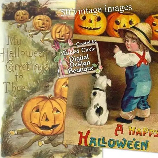 Download - 50 Vintage Halloween Images 3 - Printable Heaven