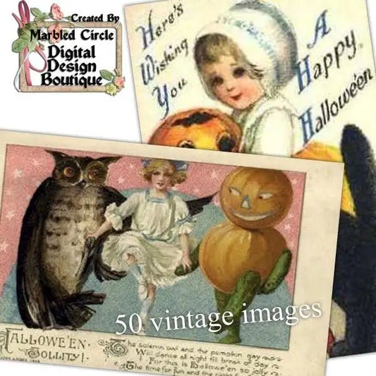Download - 50 Vintage Halloween Images 4 - Printable Heaven