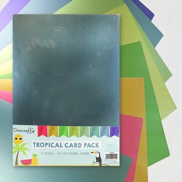 Dovecraft A4 Tropical card pack (DCBS206) - Printable Heaven