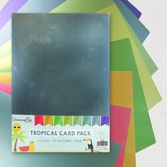 Dovecraft A4 Tropical card pack (DCBS206) - Printable Heaven