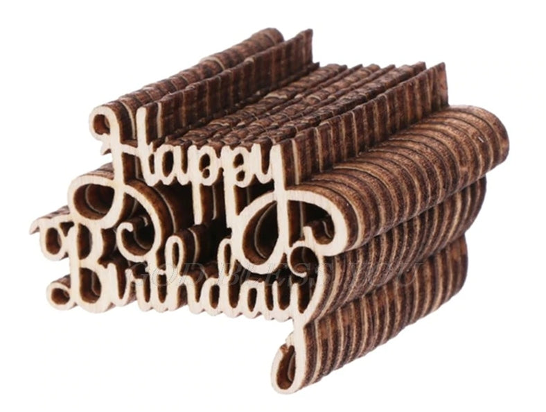 Wooden Happy Birthday (15pcs)