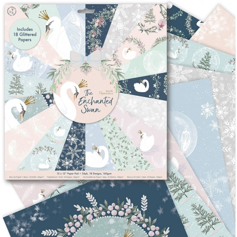 12 x 12 Paper Pad (36pk) - The Enchanted Swan Code