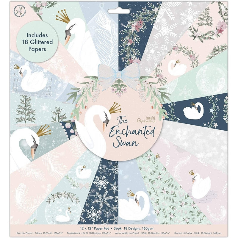 12 x 12 Paper Pad (36pk) - The Enchanted Swan Code PMA 160332