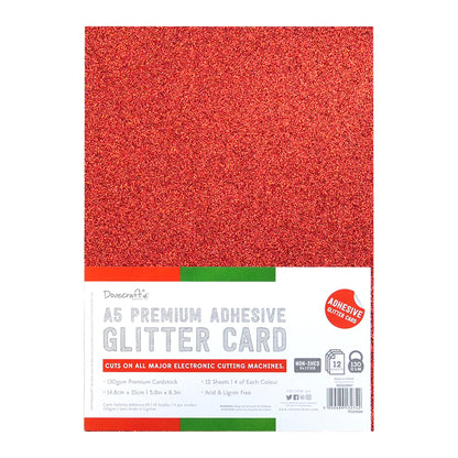 A5 Adhesive Glitter Sheets Festive (DCGCD047)