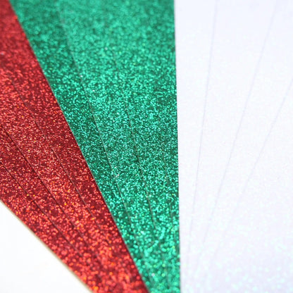 A5 Adhesive Glitter Sheets Festive (DCGCD047) - Printable Heaven