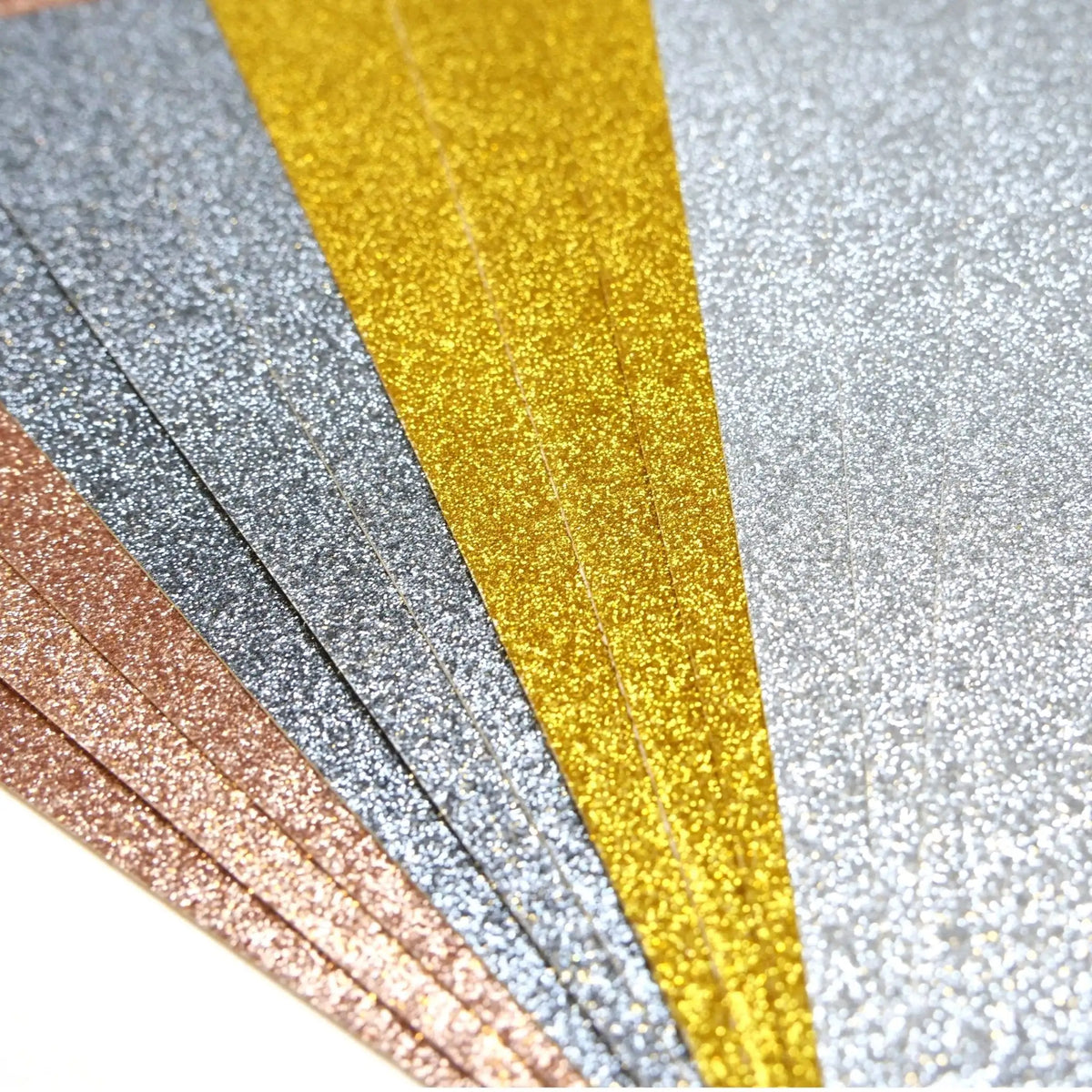 12x12 Double-sided Glitter Bumper pack - Metallics (DCGCD043) - Printable Heaven