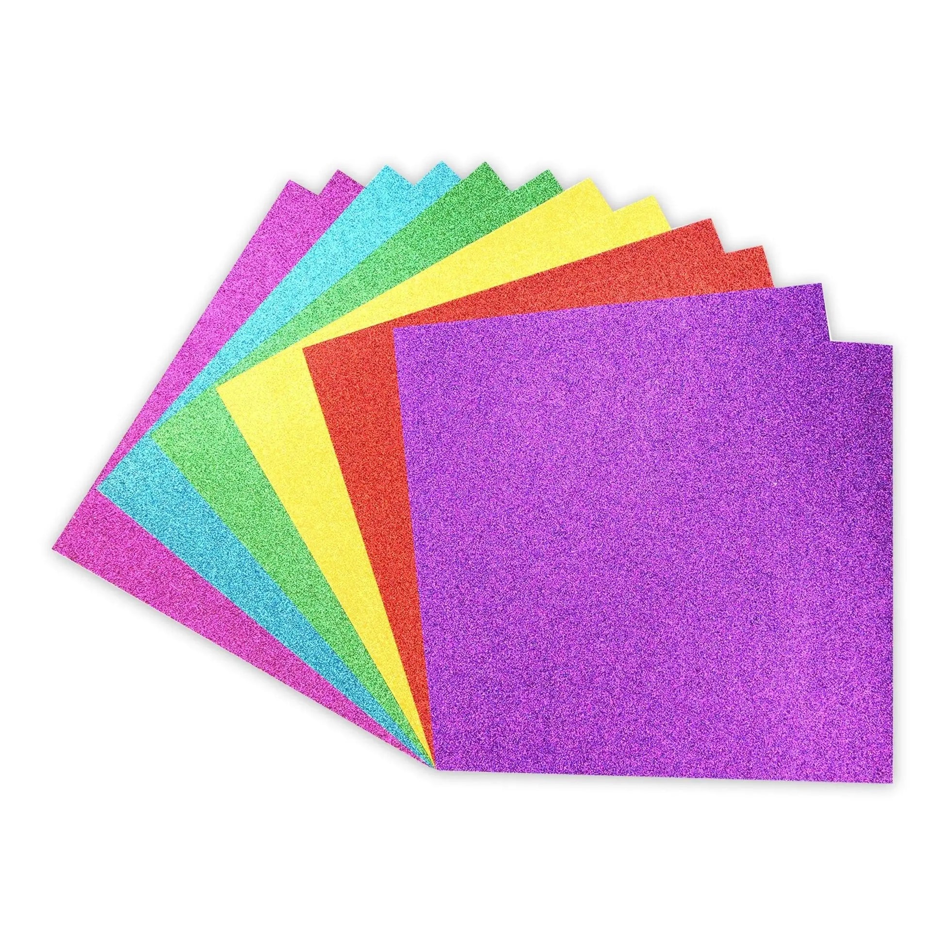 12x12 Double-sided Glitter Bumper pack - Rainbows (DCGCD044) - Printable Heaven