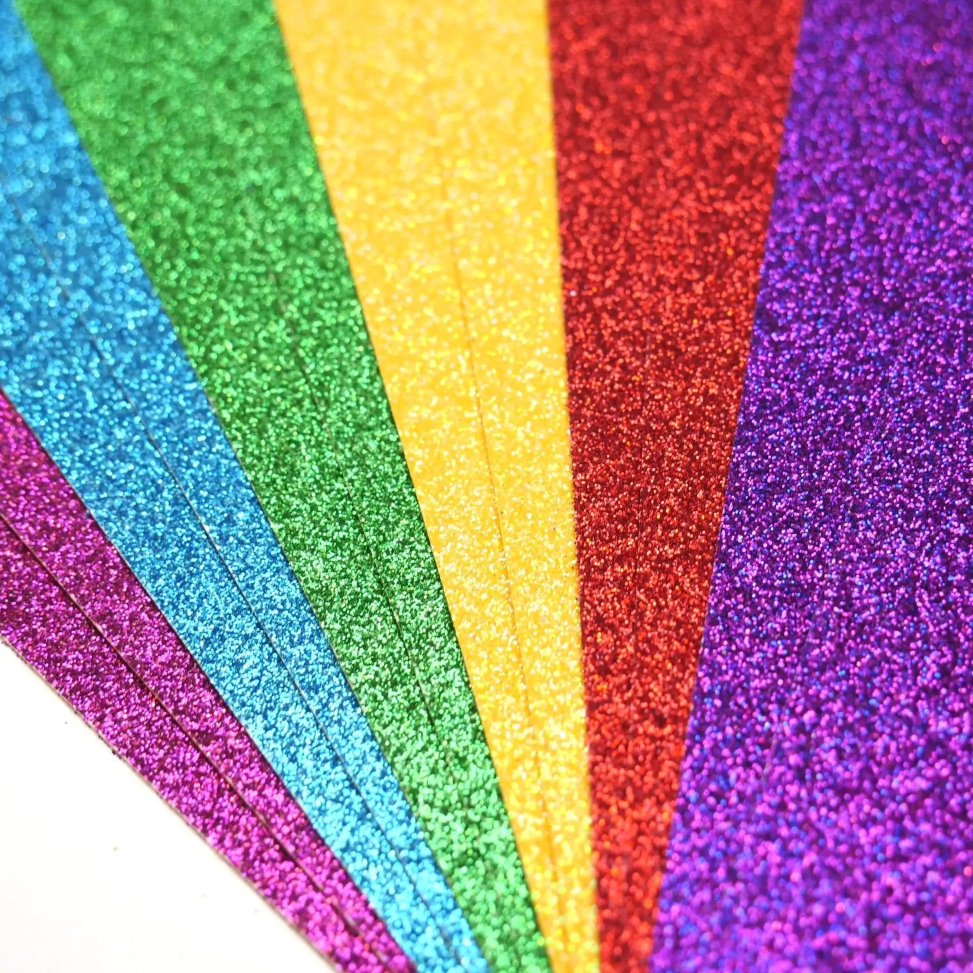 12x12 Double-sided Glitter Bumper pack - Rainbows (DCGCD044) - Printable Heaven