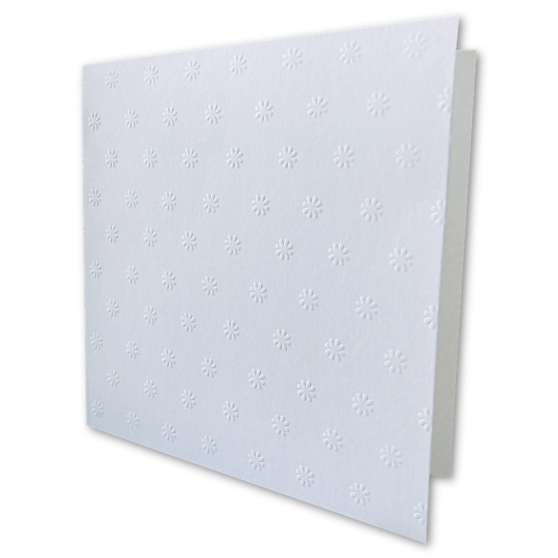 Dovecraft 10 Daisy Embossed 6"x6" Cards & Envelopes (DCCE020)