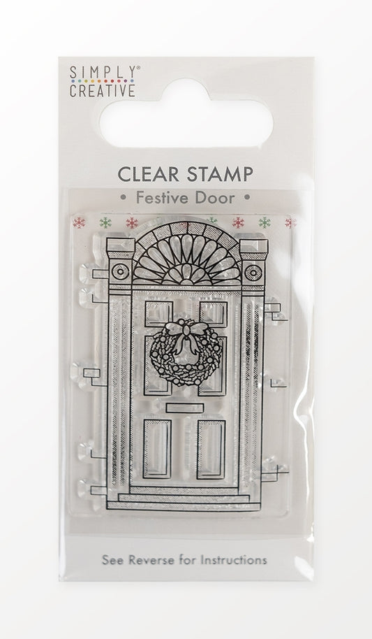 Simply Creative Mini Clear Stamp - Festive Door (SCSTP049X21)