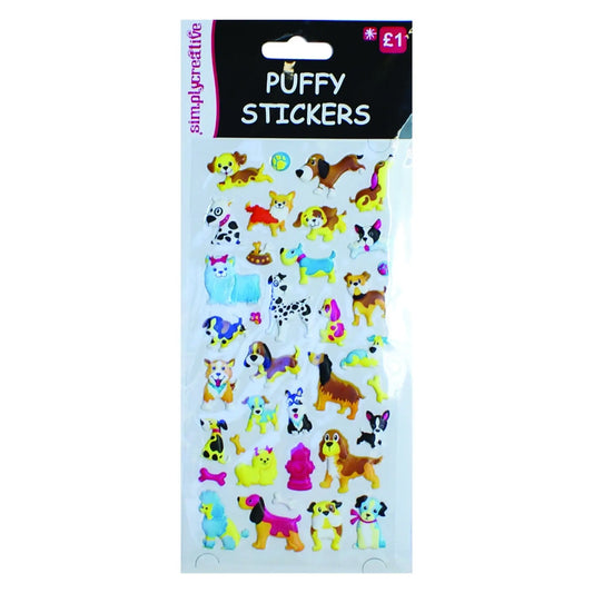 Simply Creative Puffy Stickers - Dogs (SC076) - Printable Heaven