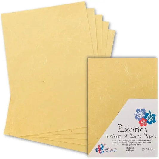 Exotics Khaki Silk 5 Sheets (ZP2125P5) - Printable Heaven