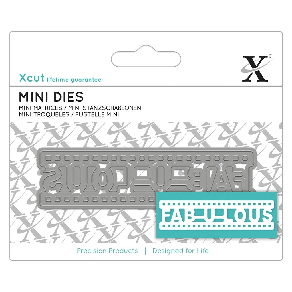 Mini Sentiment Die - Fab-u-lous 1pc (XCU 504134)