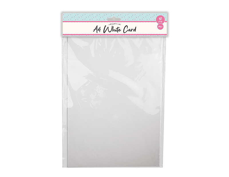 A4 White Card 10 Sheets (STA6257) - Printable Heaven