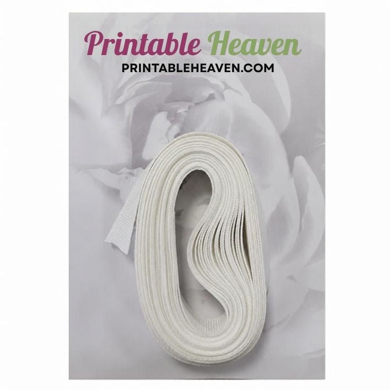 5m Grosgrain Ribbon in Antique (16mm width) - Printable Heaven