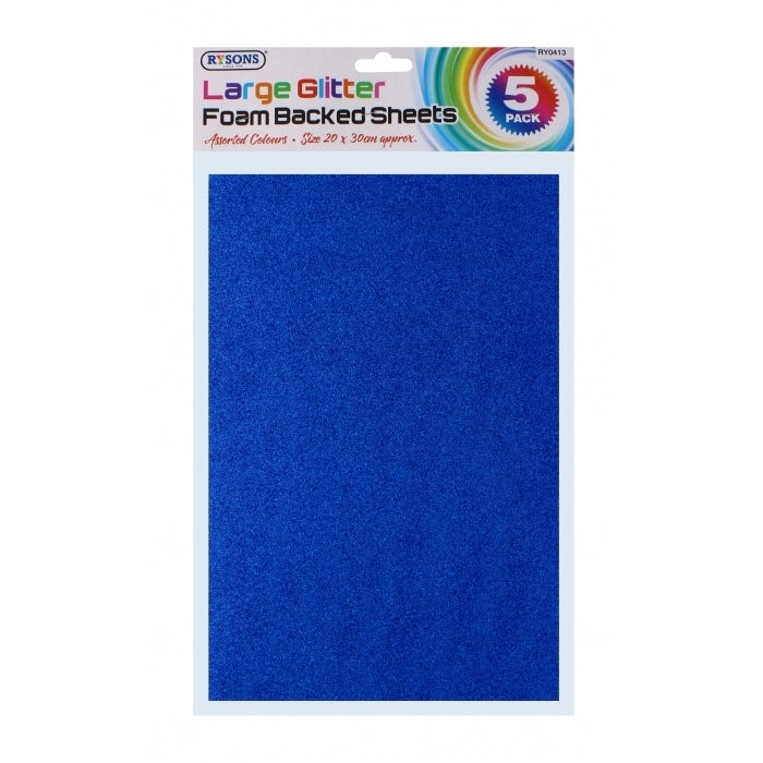 A4 Glitter Foam Sheets 5 pack (RY-0413)