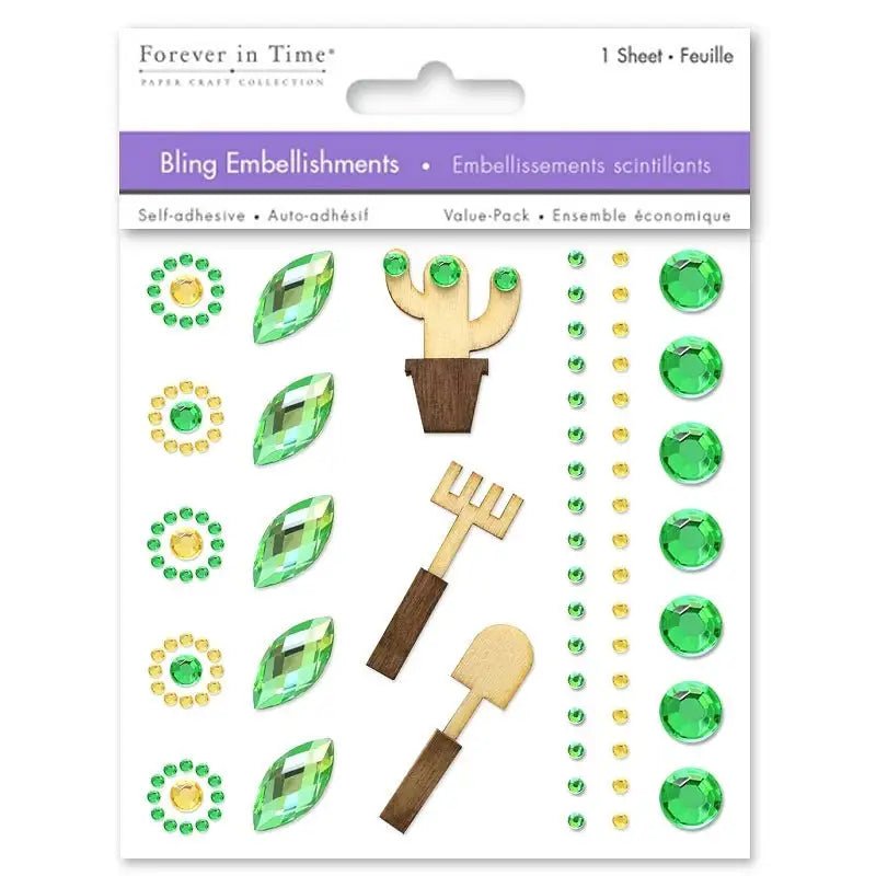 Bling Embellishments Cactus (SS254D) - Printable Heaven
