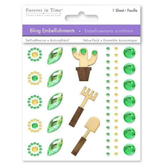 Bling Embellishments Cactus (SS254D) - Printable Heaven