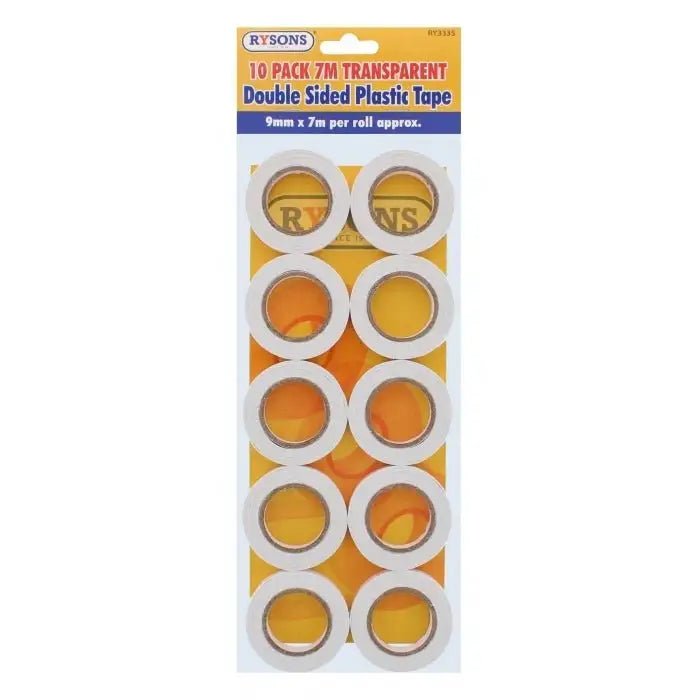 10 pack 7m Transparent Double-sided Tape (RY-3335) - Printable Heaven