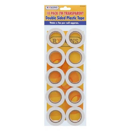 10 pack 7m Transparent Double-sided Tape (RY-3335) - Printable Heaven