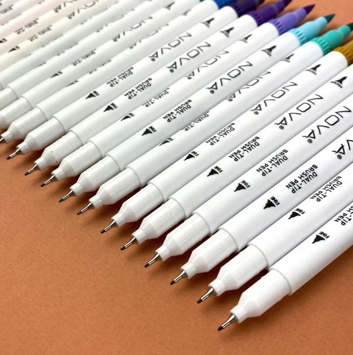 Nova 24 Dual-Tip Brush Pens (NVMXM009)