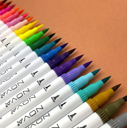 Nova 24 Dual-Tip Brush Pens (NVMXM009)