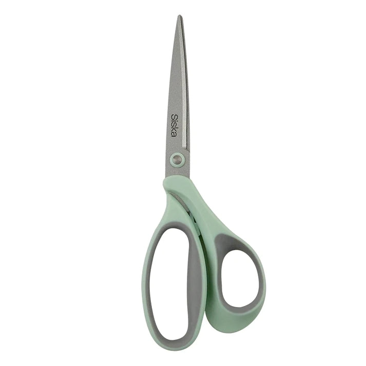 Siska 8-inch all-purpose scissors - Silver Teflon coating (SKSCR002)