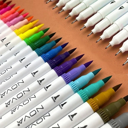 Nova 24 Dual-Tip Brush Pens (NVMXM009)