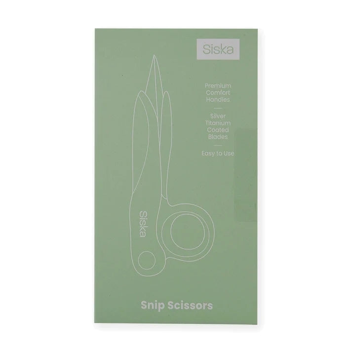 Siska 5-inch Snip Scissors - Silver Titanium (SKSCR001)