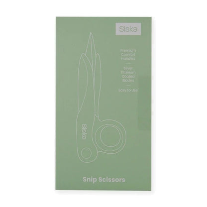 Siska 5-inch Snip Scissors - Silver Titanium (SKSCR001)