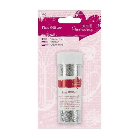 Fine Glitter (25g) - Silver (PMA 401402) - Printable Heaven