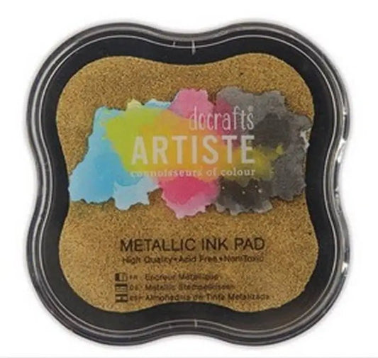 Papermania Metallic Pigment Ink Pad - Gold (PMA 550171) - Printable Heaven